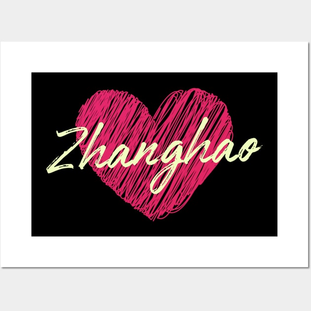 Zhanghao Heart ZEROBASEONE Wall Art by wennstore